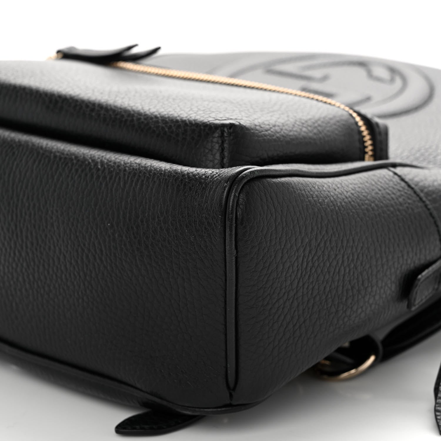 Gucci Pebbled Calfskin Soho Chain Backpack Black 9 of 9