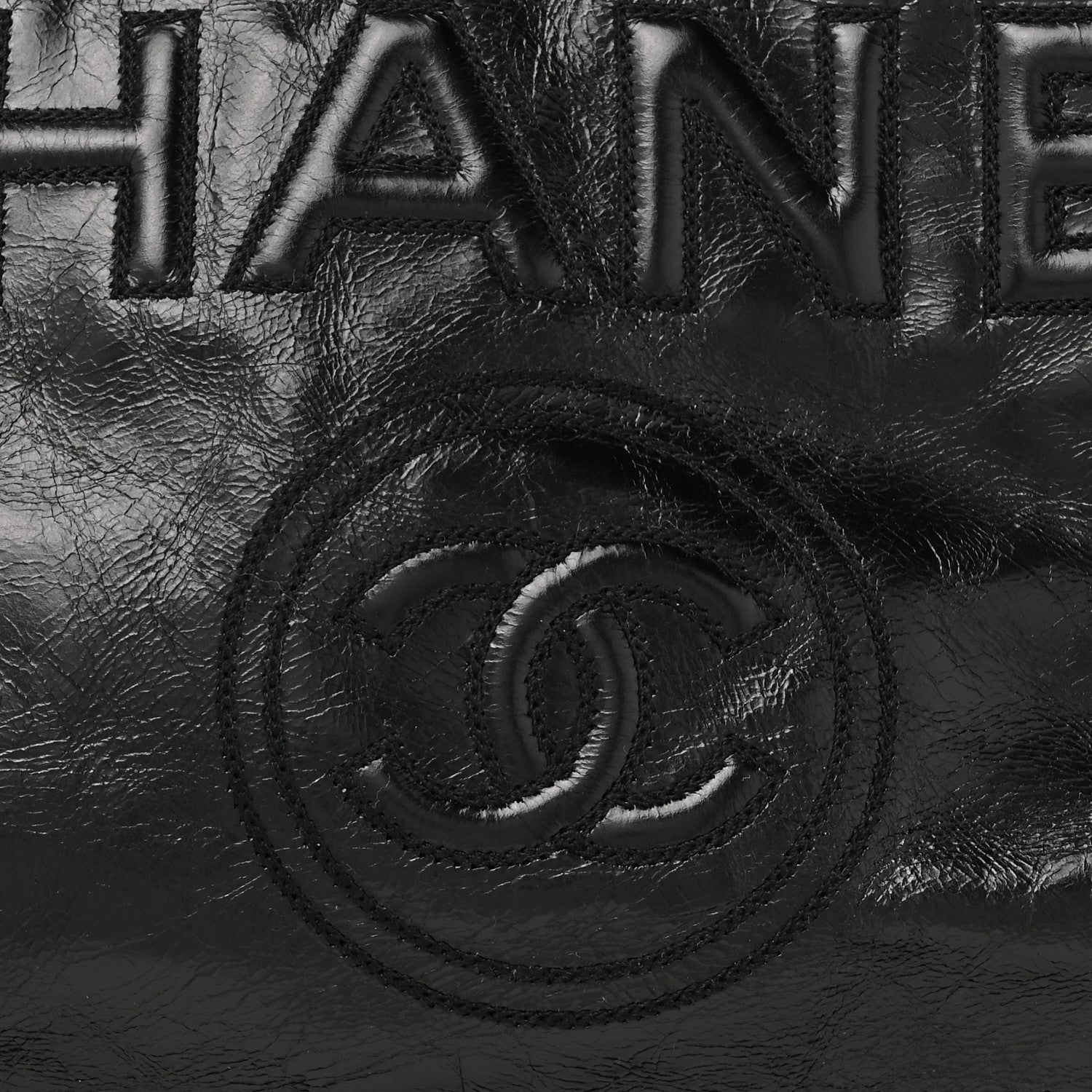 Chanel Glazed Calfskin Medium Deauville Tote Black 8 of 13