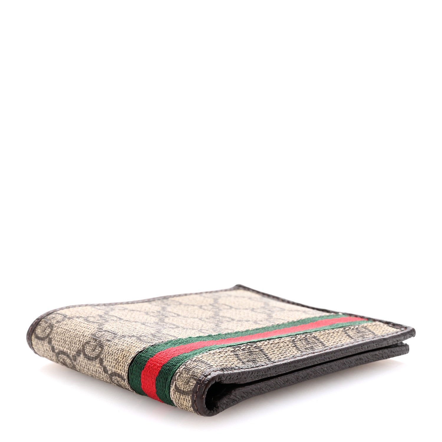 Gucci GG Plus Monogram Web Bi-Fold Wallet Dark Brown 4 of 6