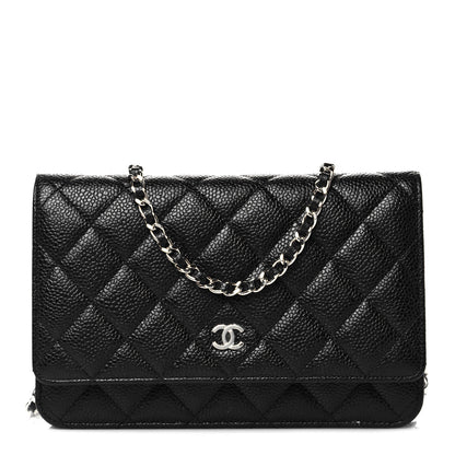 Chanel Caviar Quilted Wallet On Chain WOC Black 1 of 12