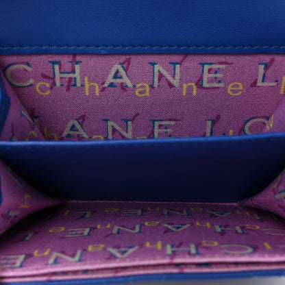 Chanel Lambskin Quilted Flap Card Holder Blue 5 of 8