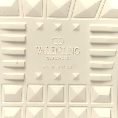 Valentino Garavani Calfskin Rockstud Untitled 57mm Platform Sneakers 38.5 White Pink PP 7 of 8