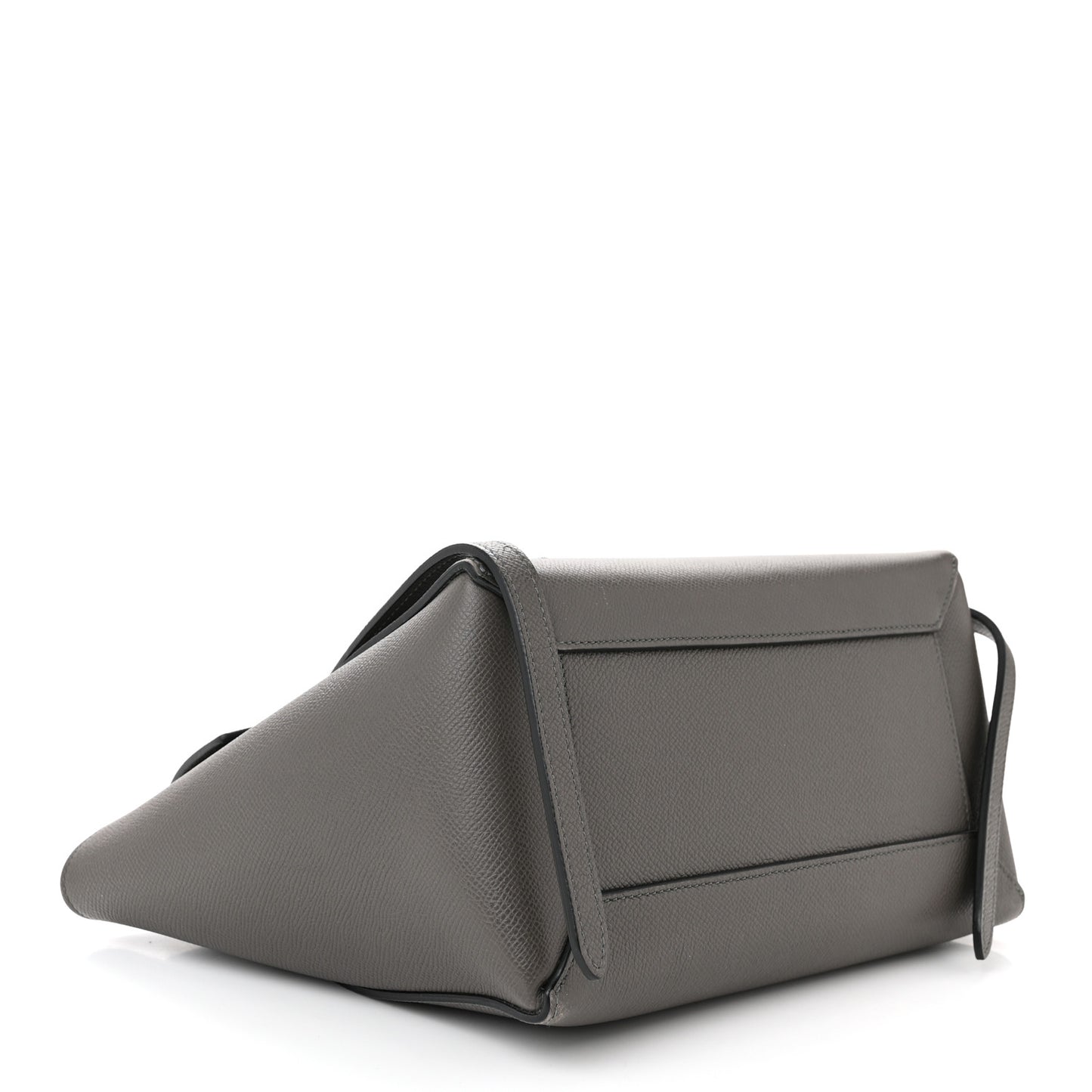 Grained Calfskin Micro Belt Bag Grey