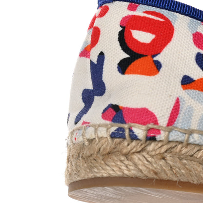 Fendi Canvas Fendi Roma Printed Espadrille 38 Blue Multicolor 9 of 10