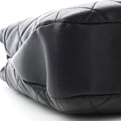 Chanel Caviar Quilted CC Timeless Soft Tote Black 8 of 10
