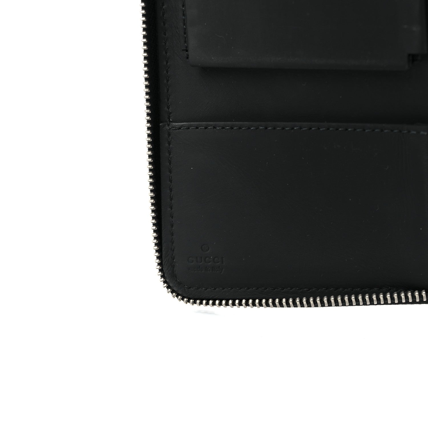 Gucci Guccissima Signature Travel Document Case Black 7 of 12