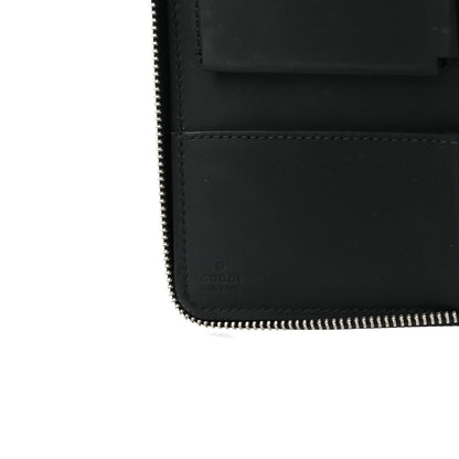 Gucci Guccissima Signature Travel Document Case Black 7 of 12
