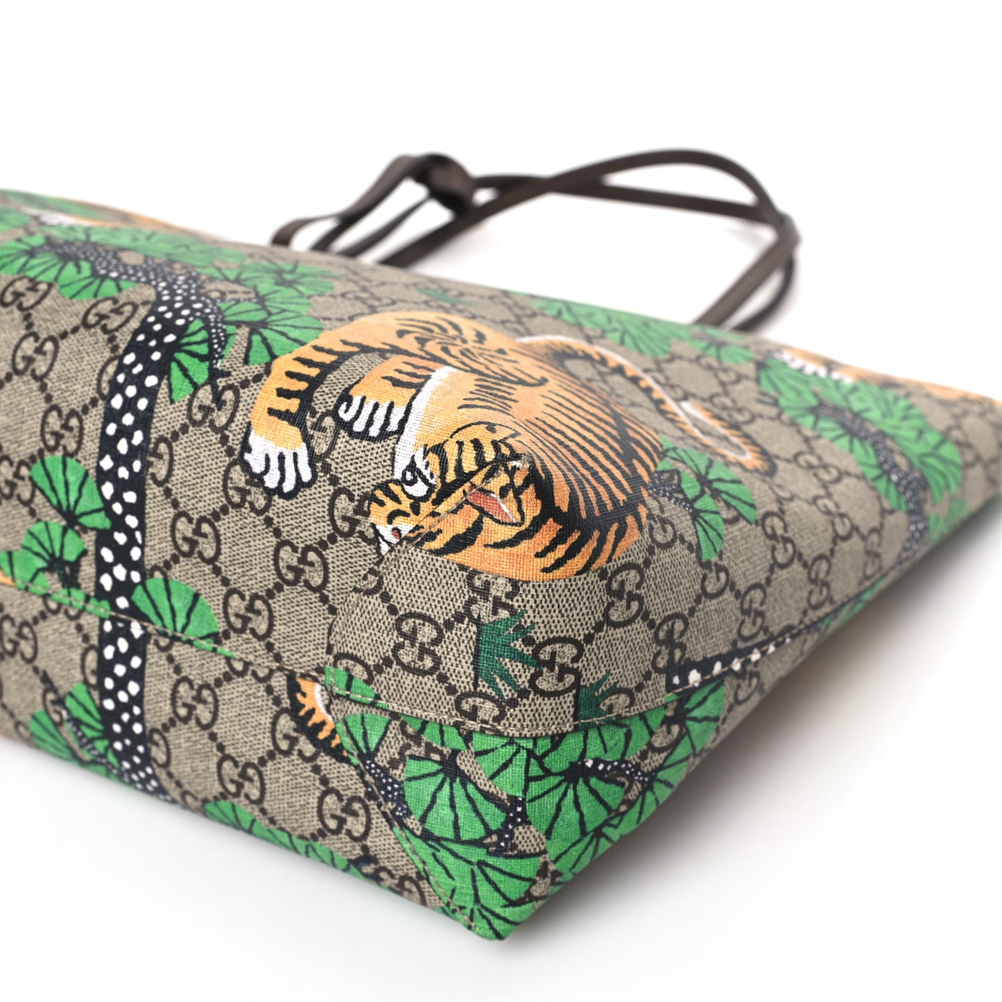 GG Supreme Monogram Bengal Medium Shopping Tote Beige Yard