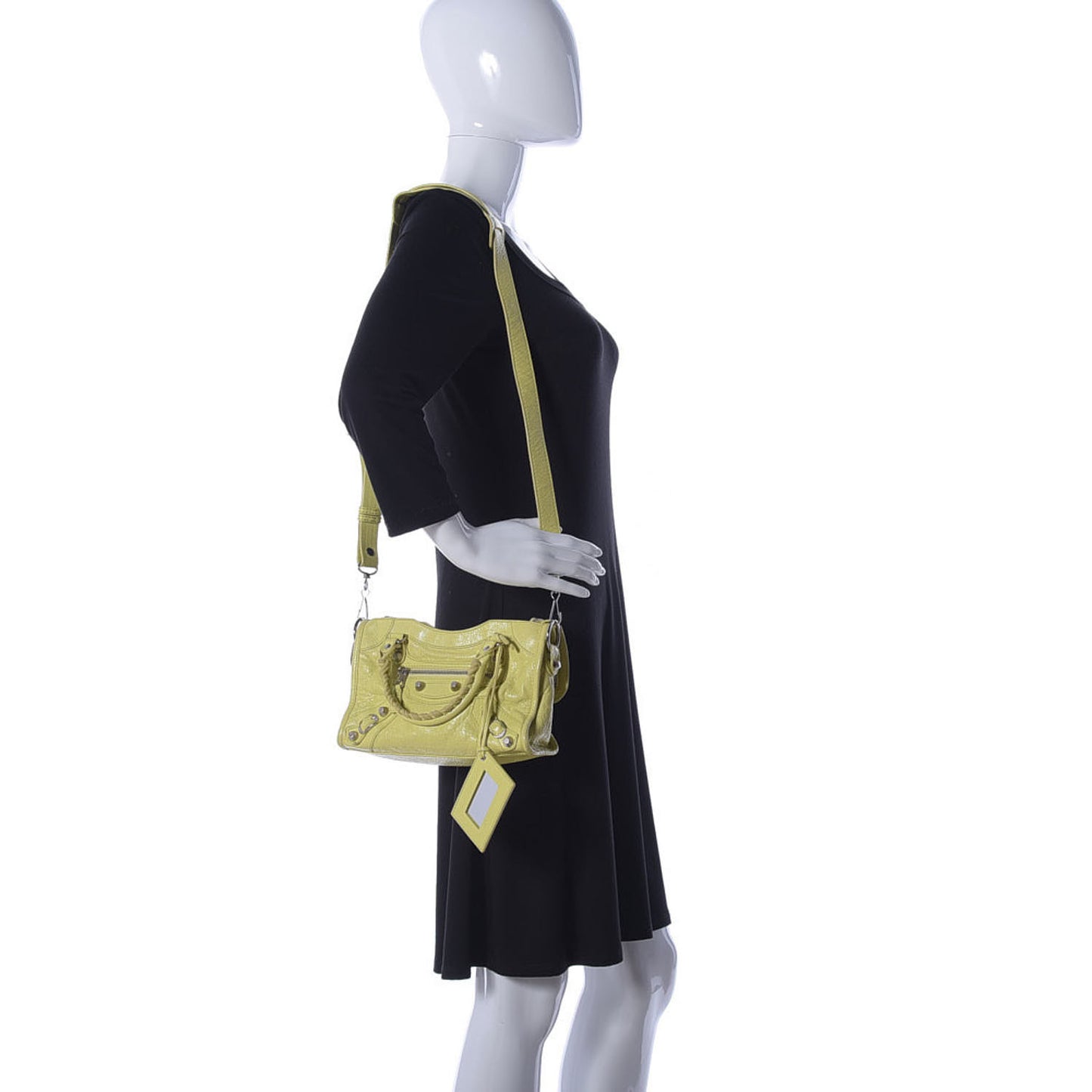 Agneau Giant 12 Silver Hardware Mini City Jaune Citronnade