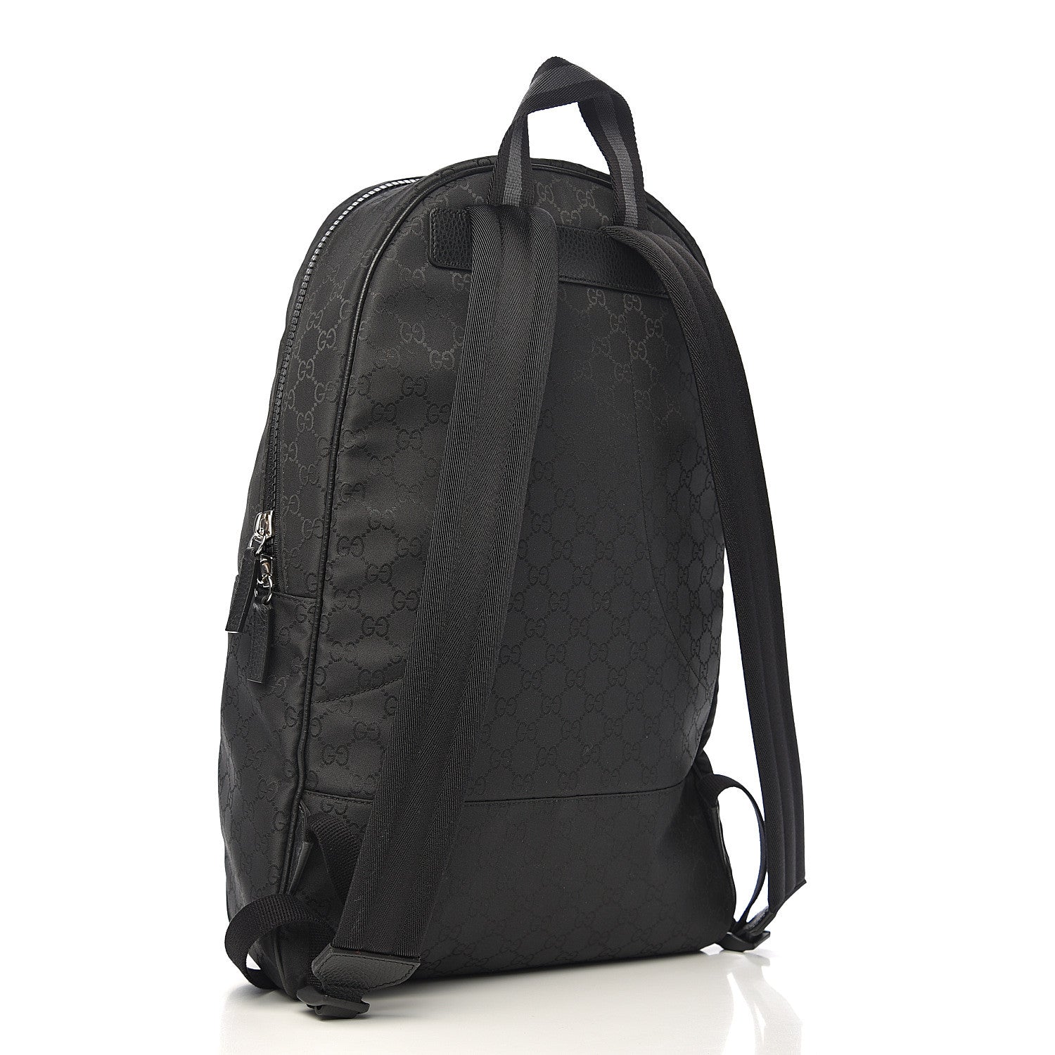 Gucci Nylon Monogram Slim Backpack Black 2 of 9