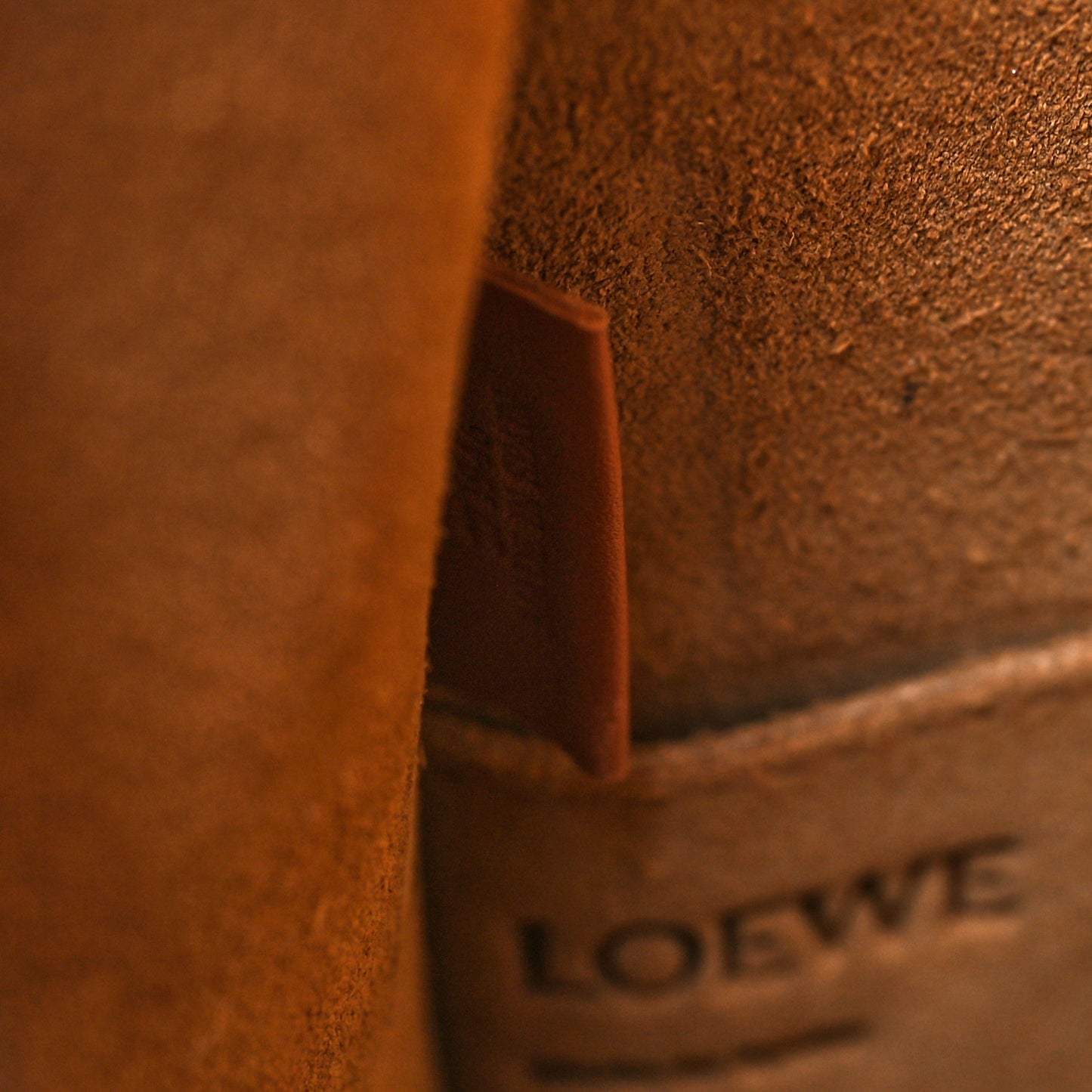 Calfskin Perforated Anagram Gate Bucket Bag Kaolin Tan