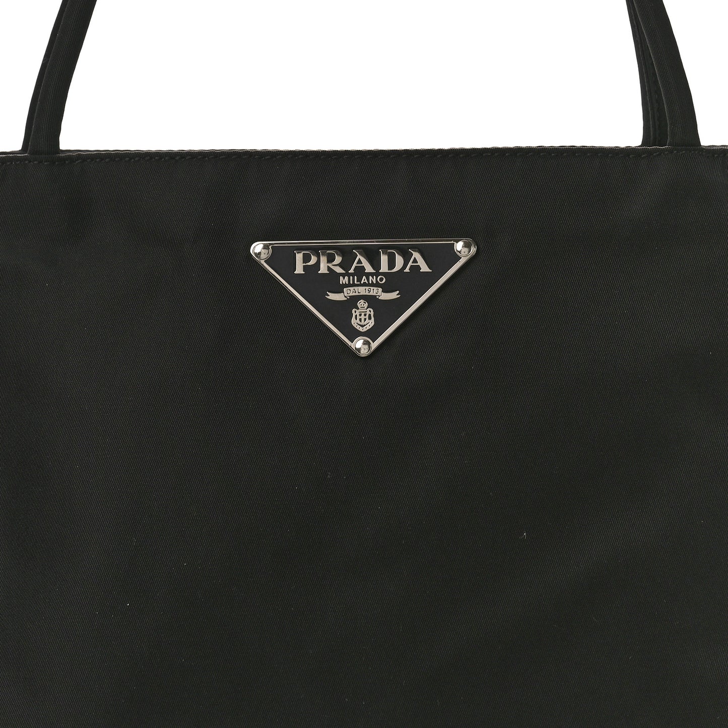 Calfskin Tessuto Nylon Easy Shoulder Bag Black