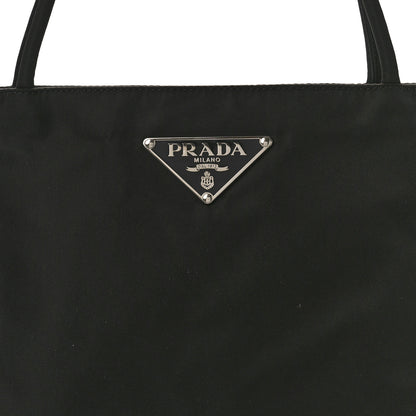 Prada Calfskin Tessuto Nylon Easy Shoulder Bag Black 9 of 10