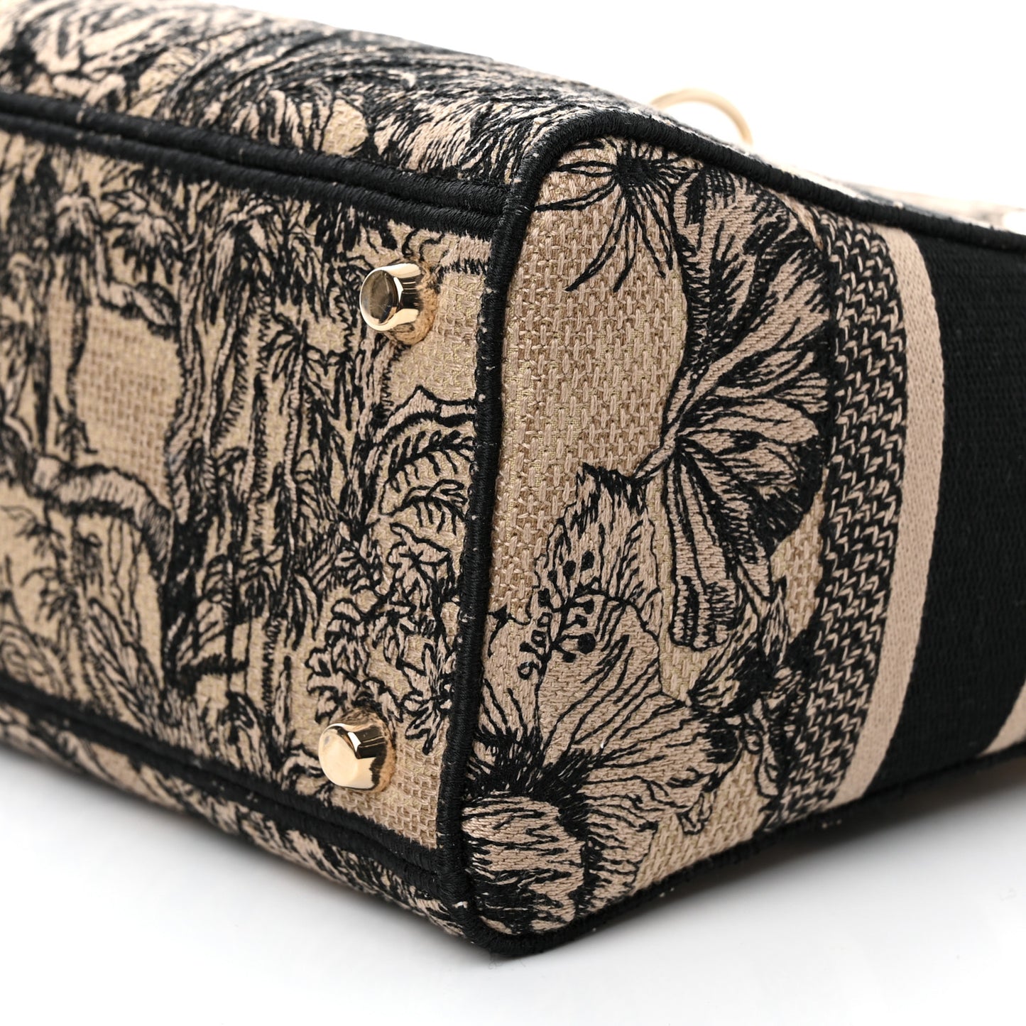 Toile de Jouy Voyage Embroidered Medium Lady D-Lite Beige Multicolor