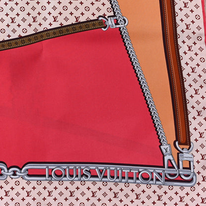 Louis Vuitton Silk My LV Chain Square Scarf 90 Grenadine 2 of 3