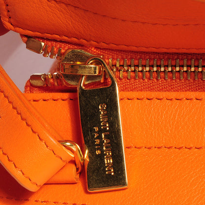 Saint Laurent Leather Small Classic Y Cabas Orange 9 of 9