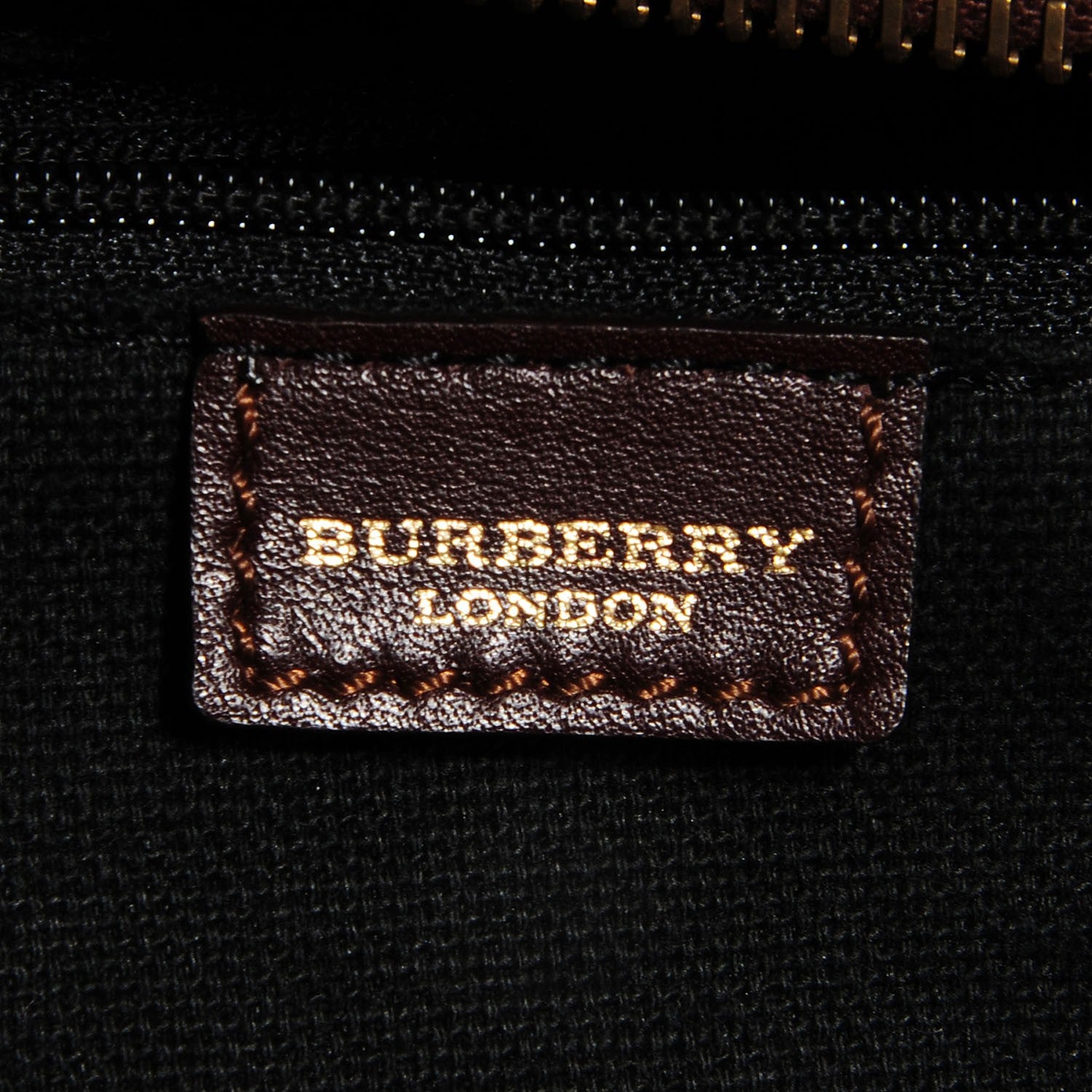 Burberry Haymarket Check Buckle Satchel Brown 6 of 7