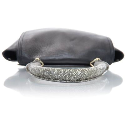 Givenchy Calfskin Stingray Embossed New Line Flap Bag Black 4 of 9