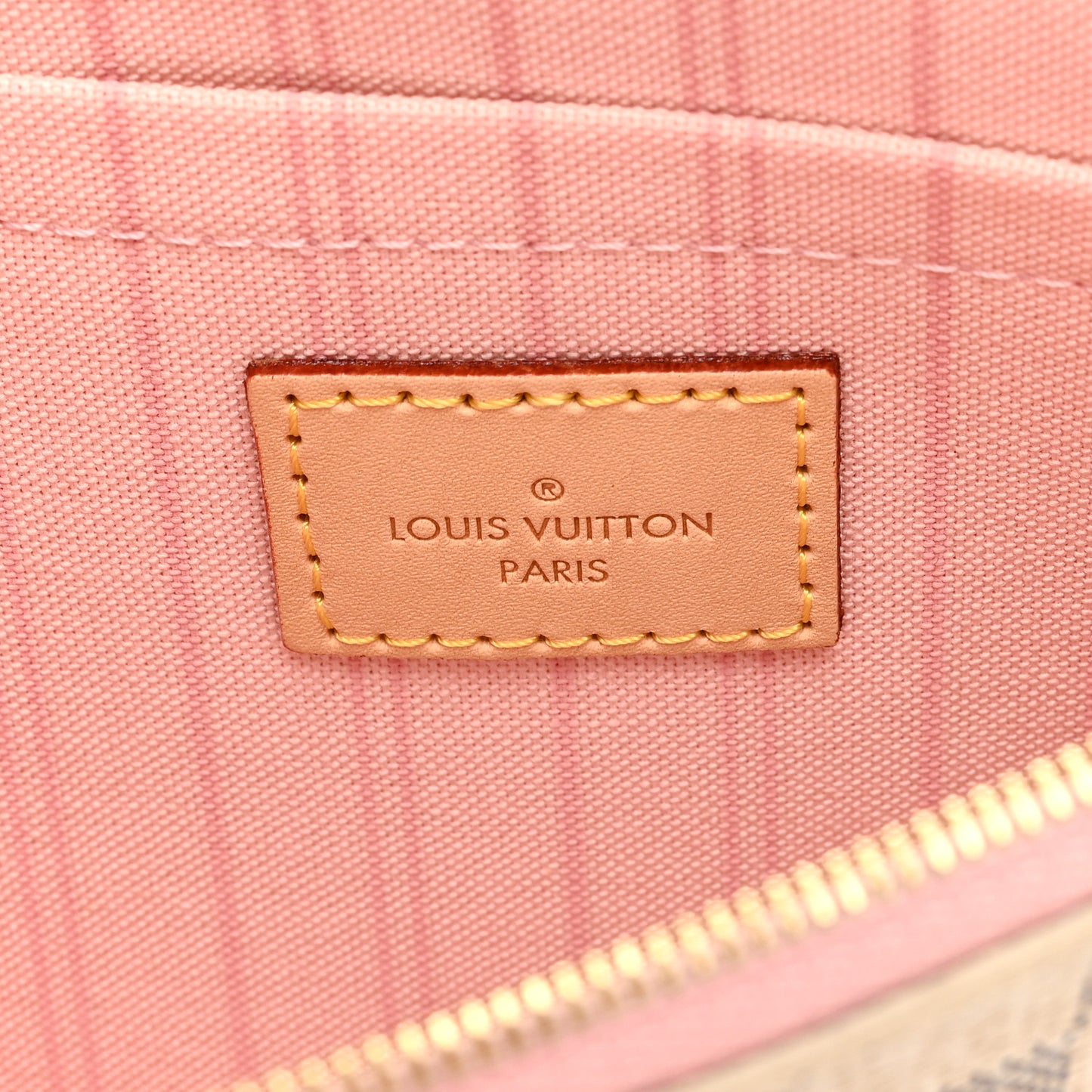Damier Azur Neverfull MM GM Pochette Rose Ballerine