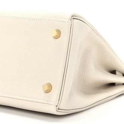 Hermes Togo Kelly Retourne 28 Craie 9 of 10