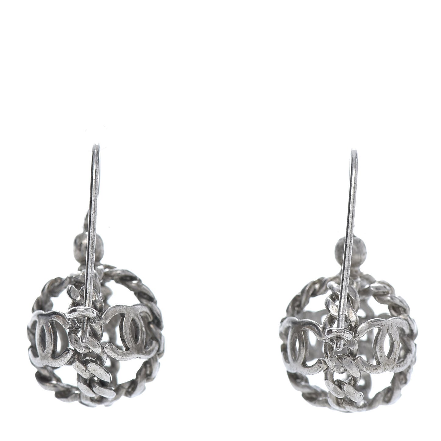 CC Round Earrings Silver