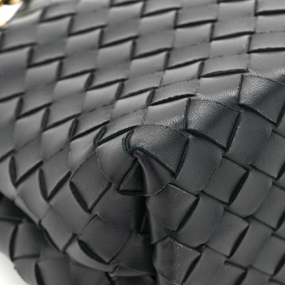 Bottega Veneta Nappa Intrecciato Small Andiamo With Chain Shoulder Bag Deep Blue 12 of 13