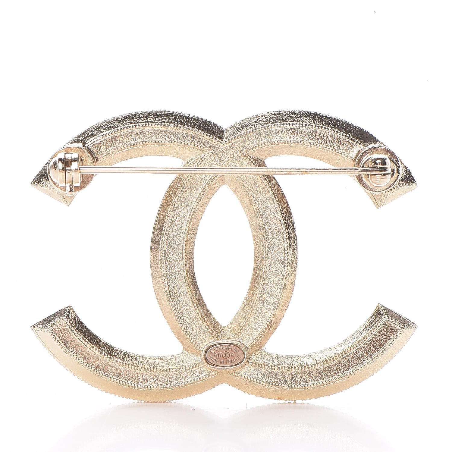 Chanel Pearl CC Brooch Gold 3 of 5