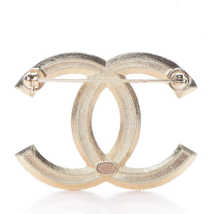 Chanel Pearl CC Brooch Gold 3 of 5