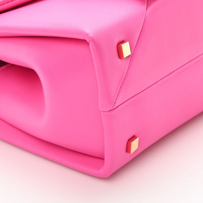 Valentino Garavani Nappa Tonal Monochrome Mini One Stud Top Handle Bag Pink PP 8 of 9
