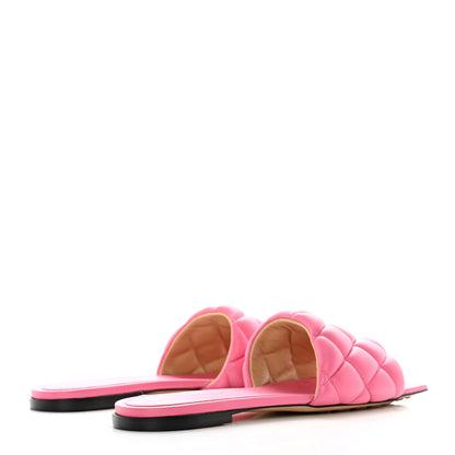Bottega Veneta Nappa Matelasse Padded Flat Sandals 38 Azalea 4 of 11