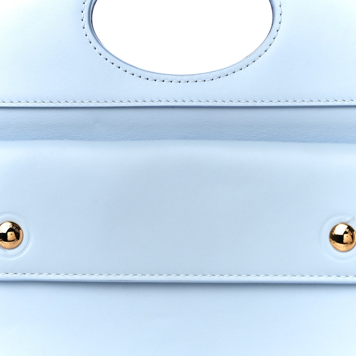 Smooth Calfskin Mini Pocket Bag Pale Blue