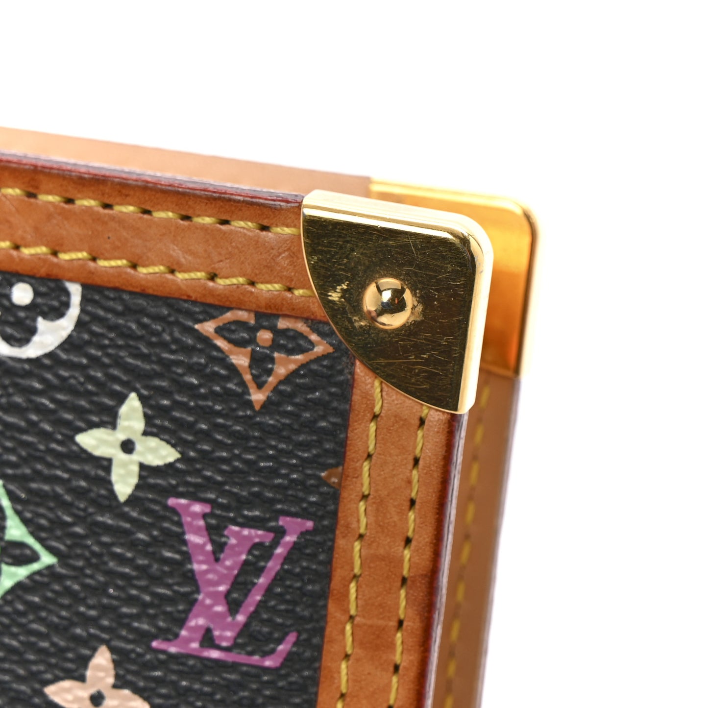 Monogram Multicolor Small Ring Agenda Cover Black