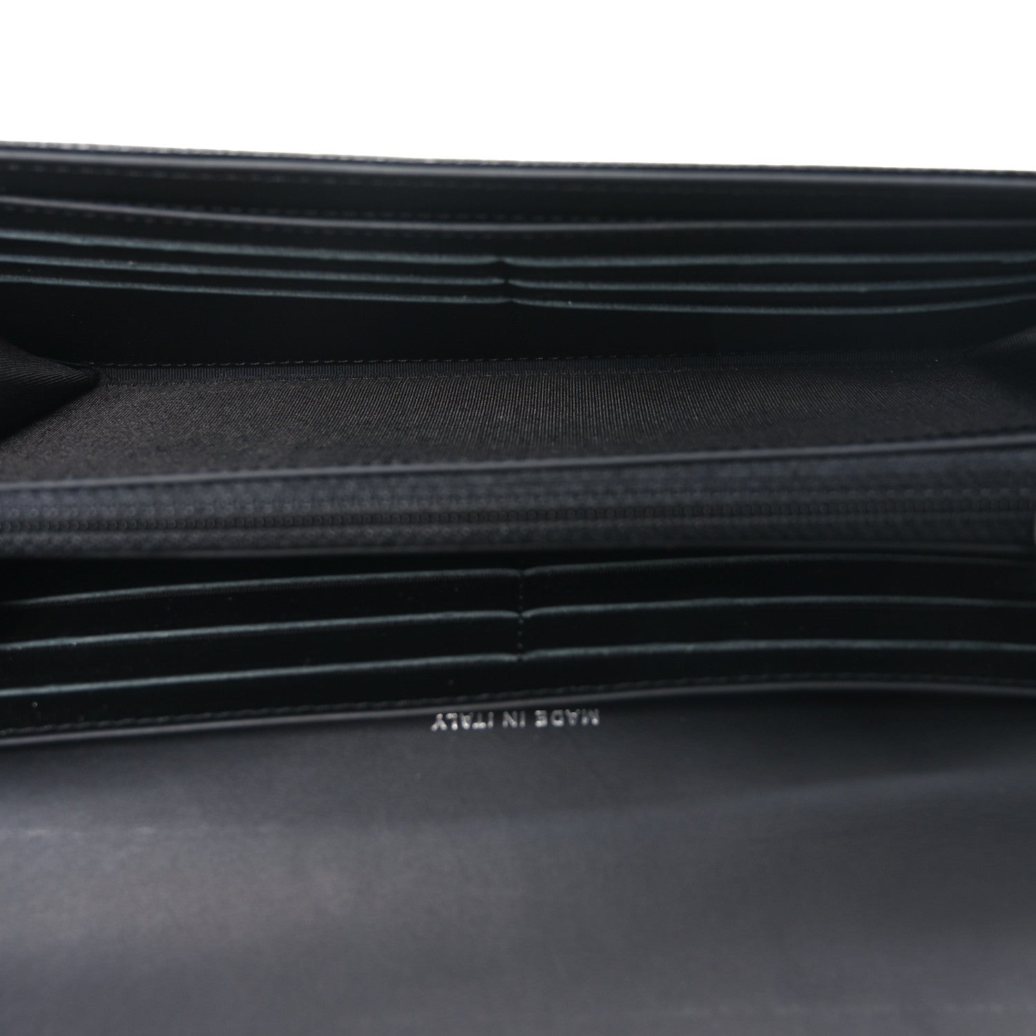 Chanel Caviar Timeless CC Large Gusset Flap Wallet Black 5 of 9