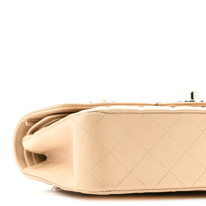 Chanel Caviar Quilted Medium Double Flap Beige 9 of 10