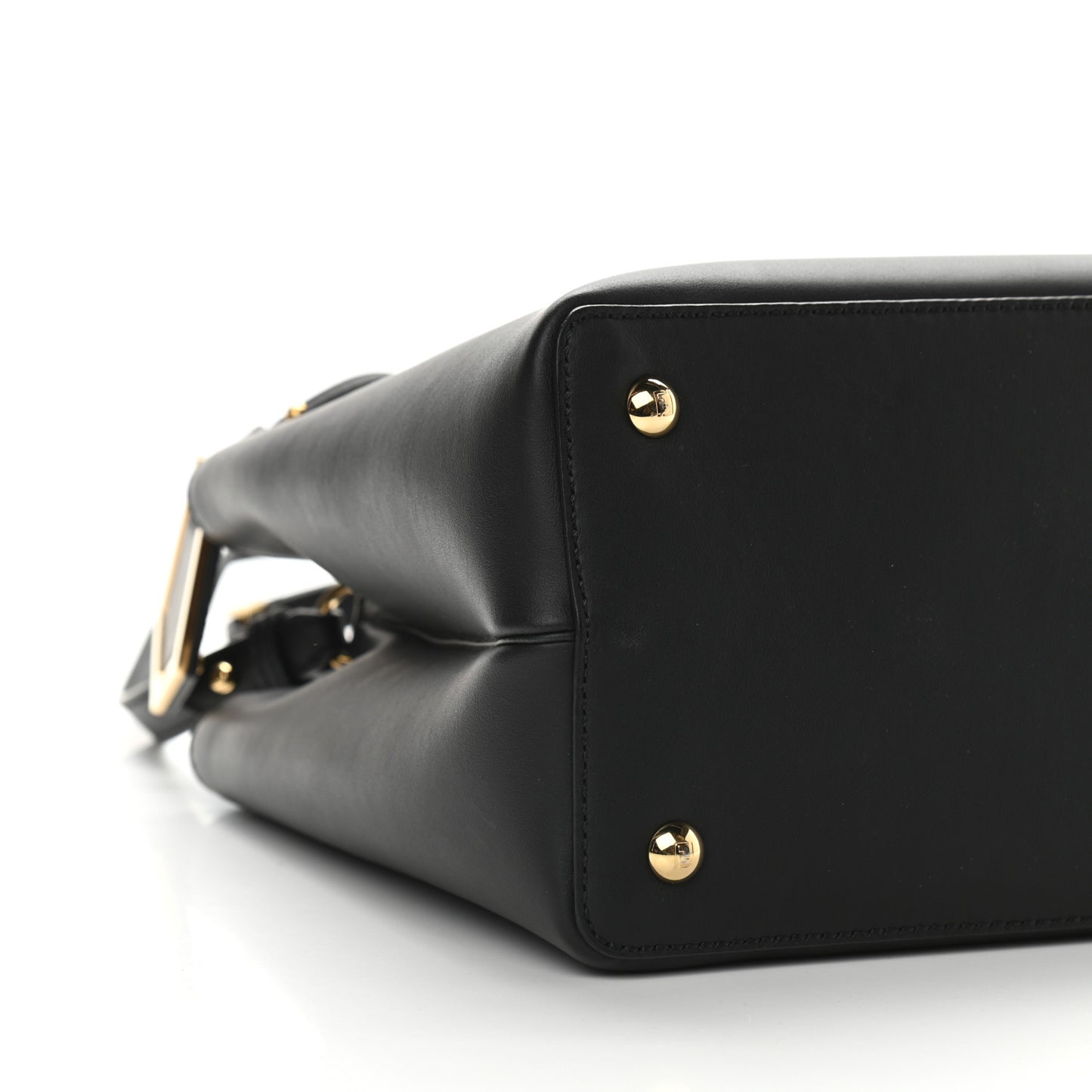Vitello Century Metal Monster Eyes Petite 2Jours Tote Black