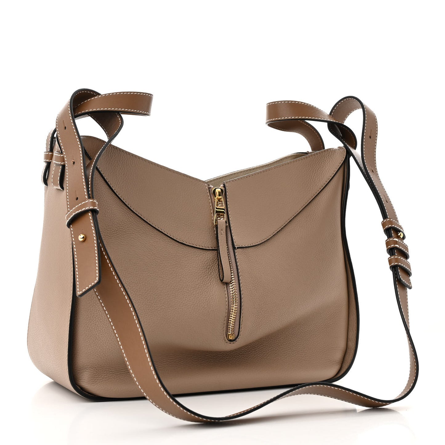 Calfskin Small Hammock Shoulder Bag Sand Mink