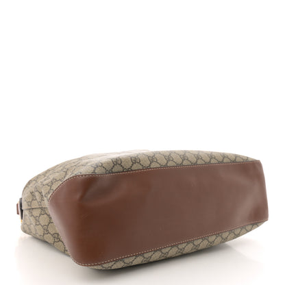Gucci GG Supreme Monogram Large Linea A Hobo Light Brown 4 of 11