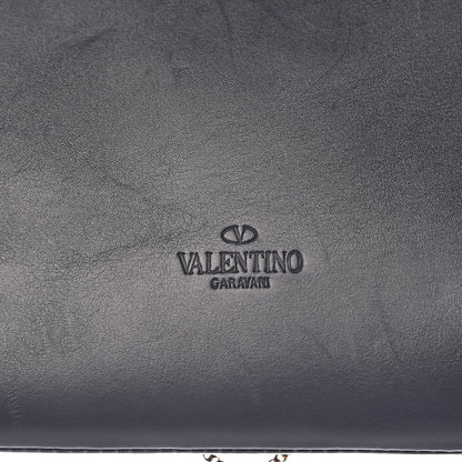 Valentino Garavani Vitello Groumette Demilune Chain Clutch Marine 9 of 12
