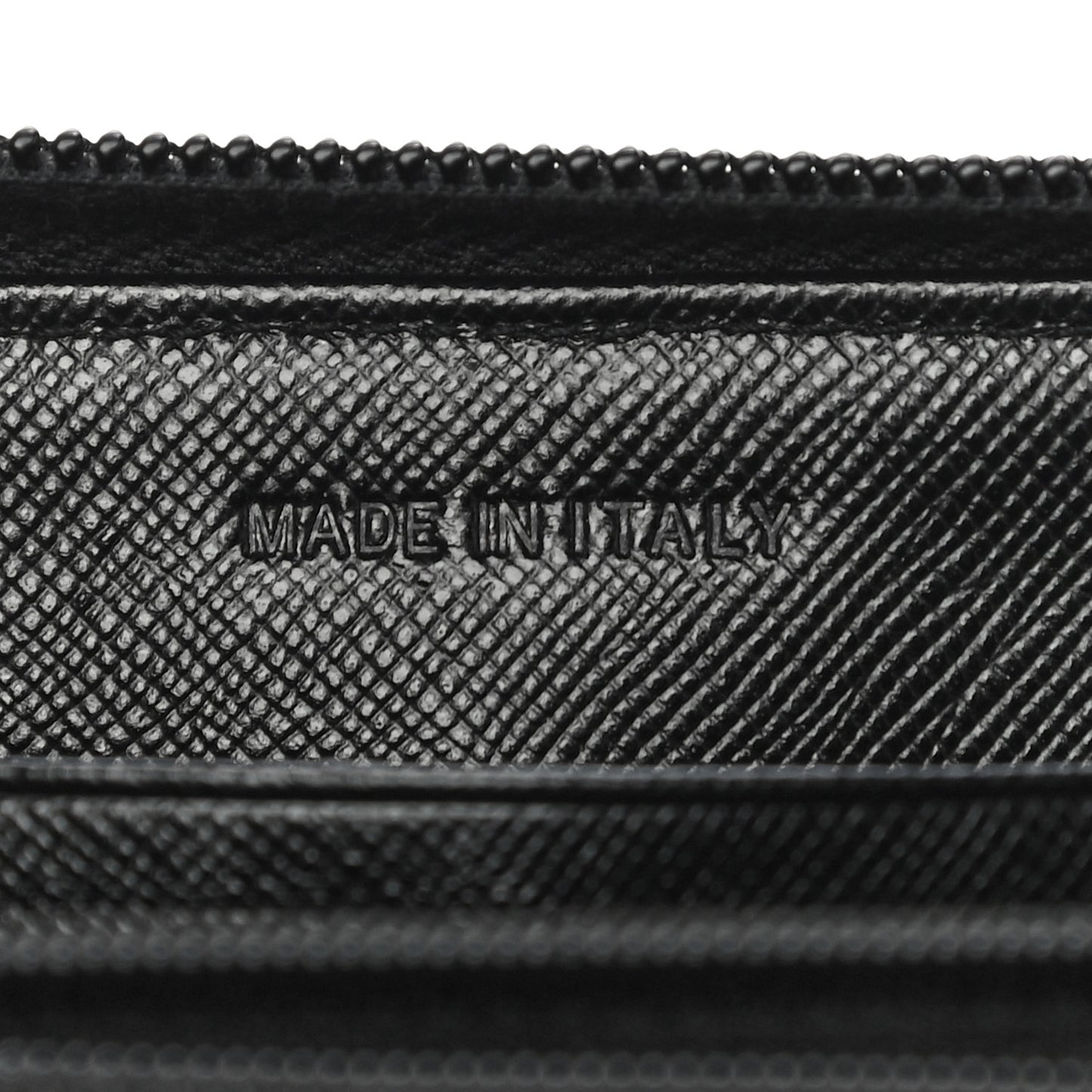 Tessuto Nylon Zip Around Wallet Black