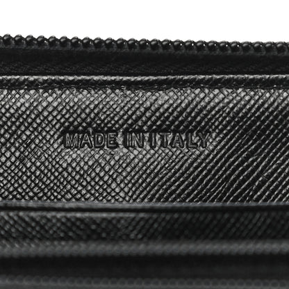 Prada Tessuto Nylon Zip Around Wallet Black 10 of 13