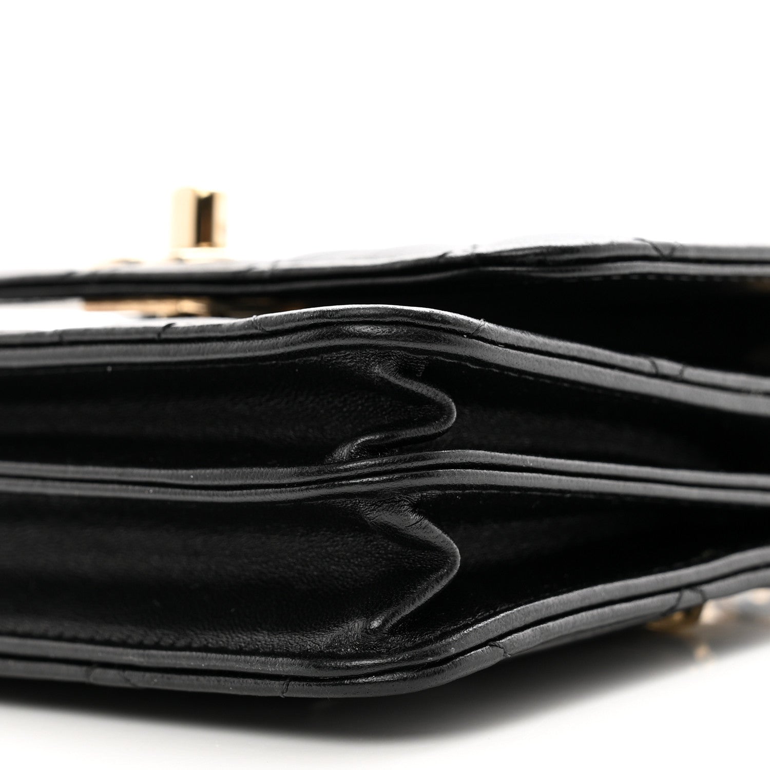 Chanel Lambskin Quilted Mini Trendy CC Wallet On Chain WOC Black 10 of 11