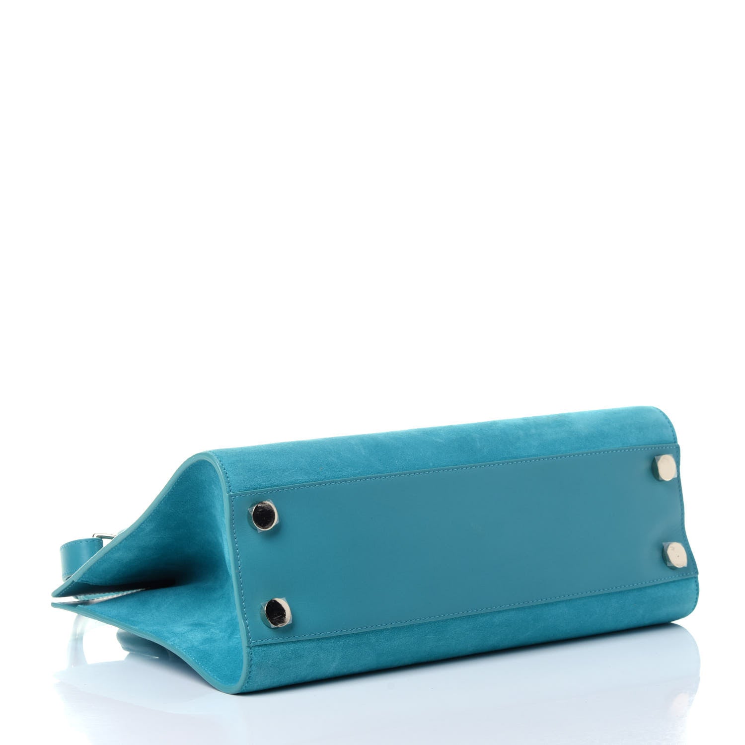 Jimmy Choo Suede Riley Tote Turquoise 5 of 12