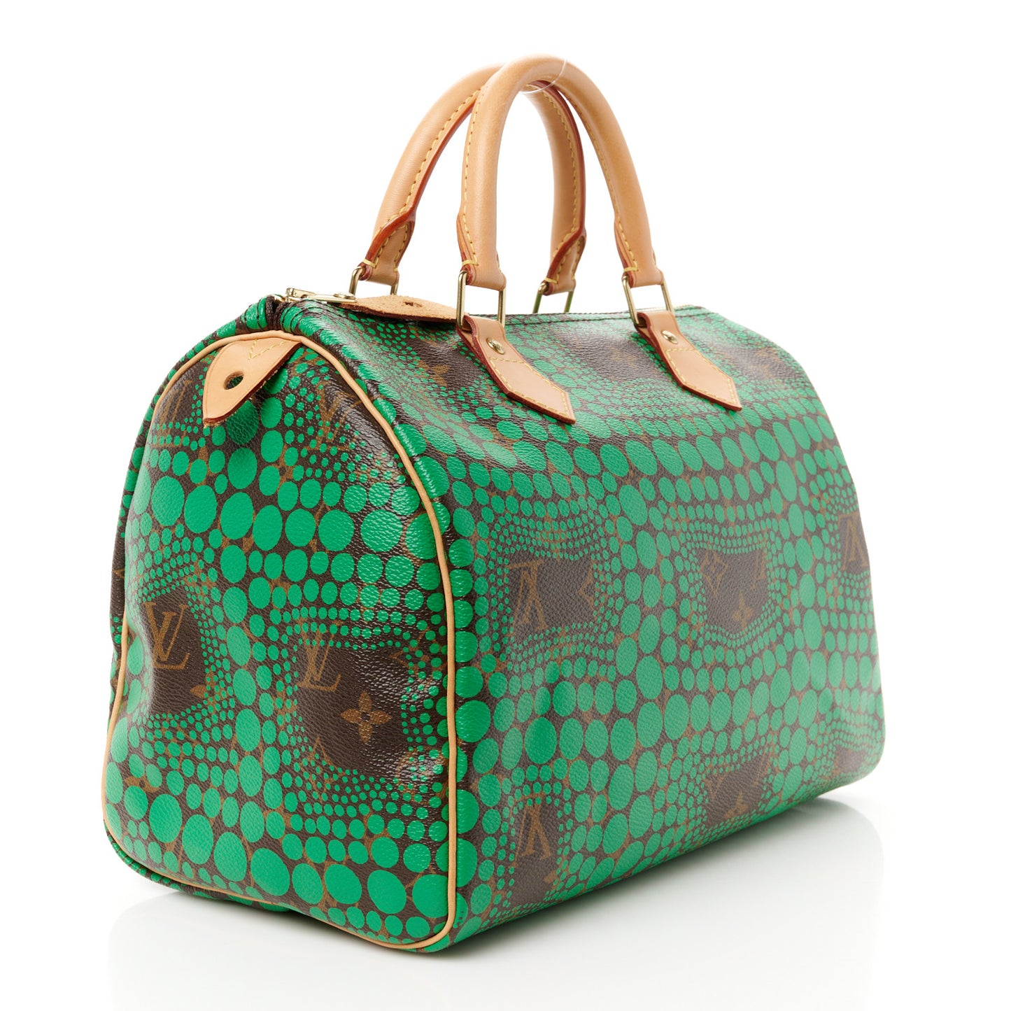 Monogram Kusama Town Speedy 30 Green