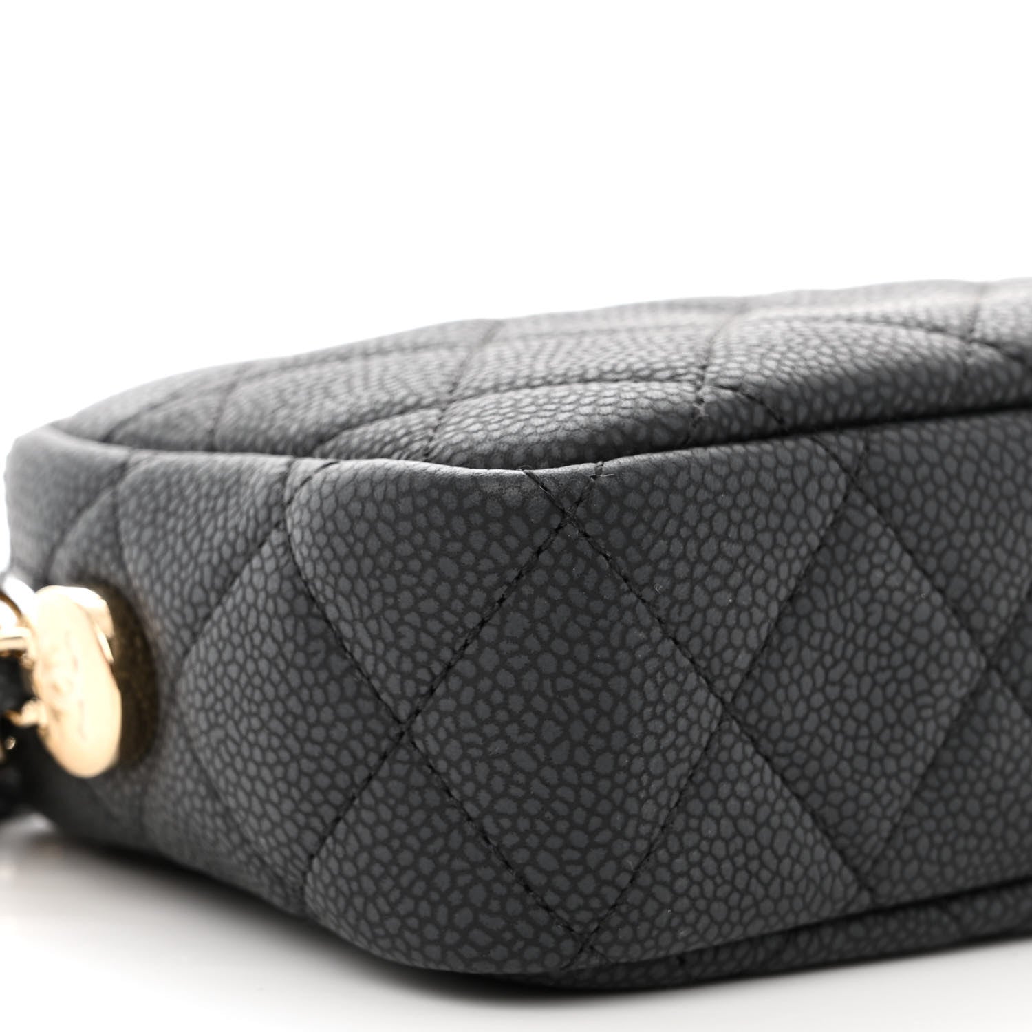 Chanel Iridescent Caviar Quilted Mini Coco Tassel Camera Case Black 9 of 11
