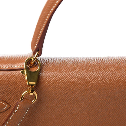 Hermes Courchevel Kelly Retourne 35 Gold 37 of 43