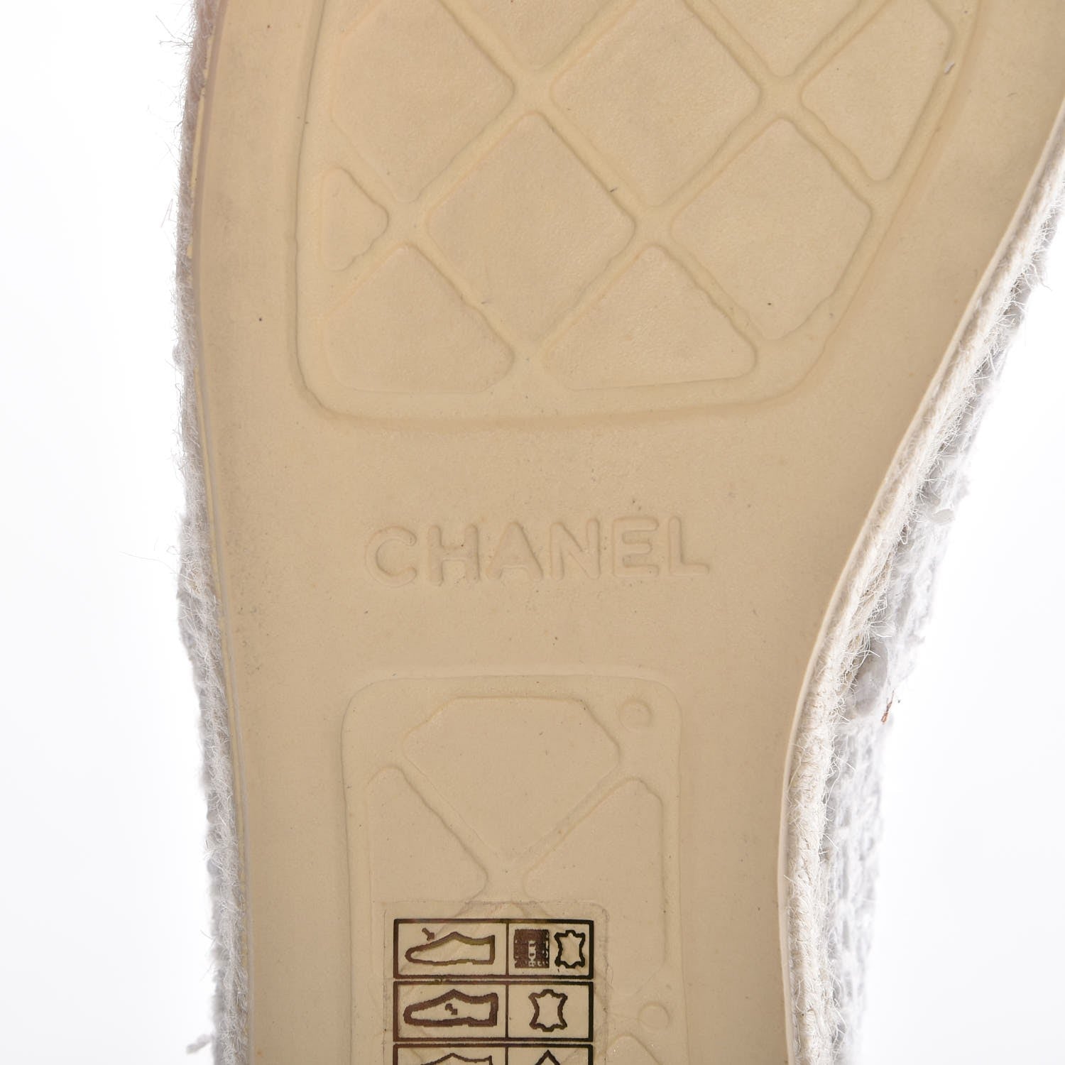 Chanel Tweed Patent CC Espadrilles 42 White 7 of 11