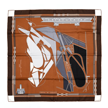Hermes Silk Cheval De Courses Scarf 90 1 of 3