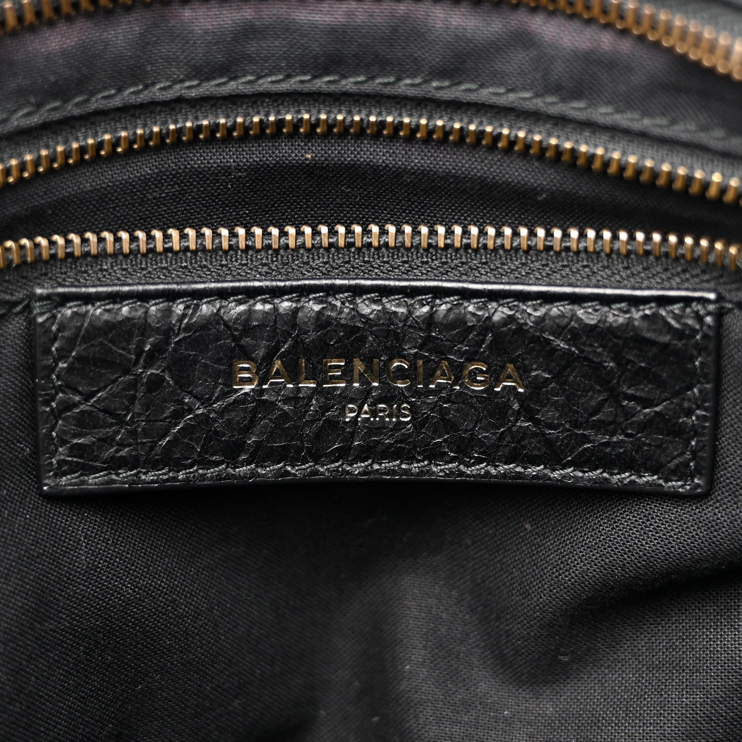 Balenciaga Agneau Classic Hardware S City Logo Strap Black White 6 of 11