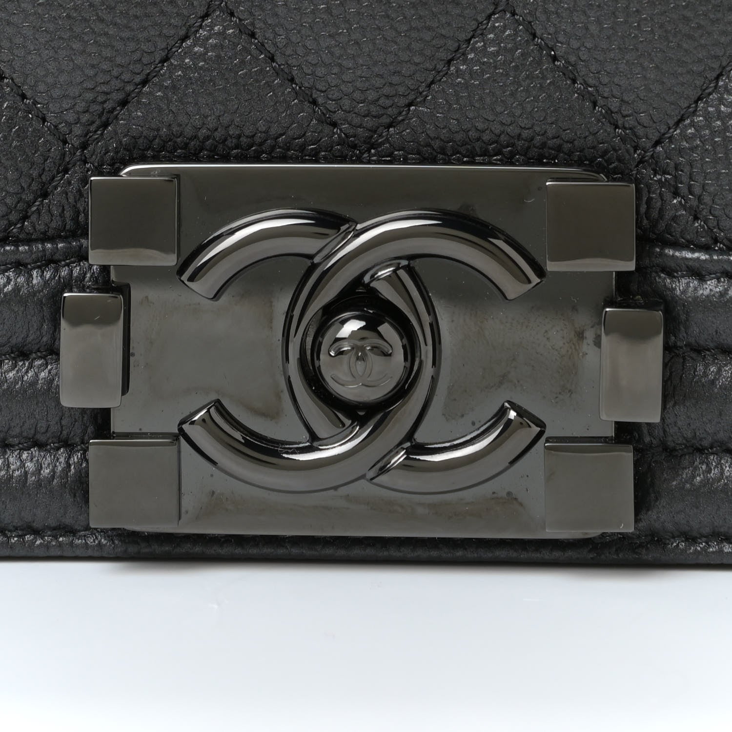 Chanel Caviar Quilted Small Boy Flap So Black 10 of 10