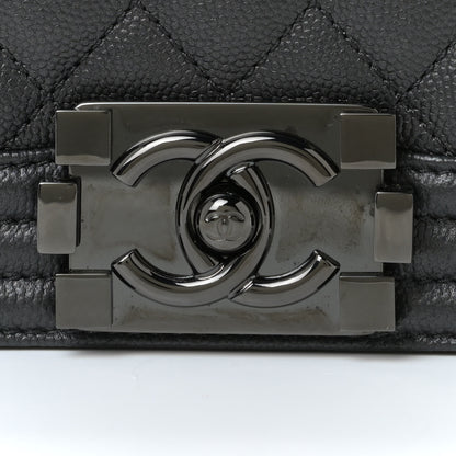Chanel Caviar Quilted Small Boy Flap So Black 10 of 10